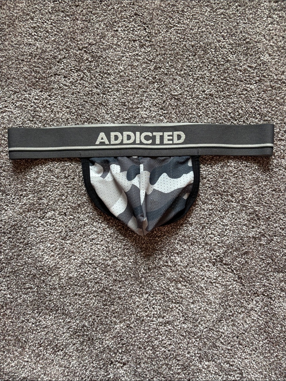 Addicted Brands Gray & Black Camo Jockstrap